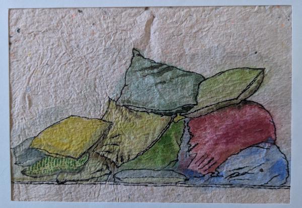 Cushions watercolour