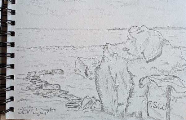 On the beach, Normandy