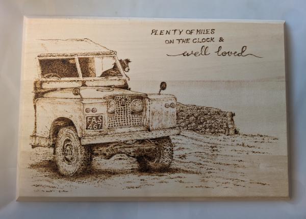 Landrover (repodruction of a birthday card)