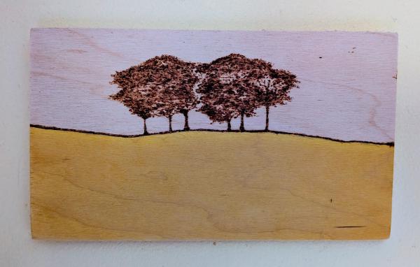 Pyrography and Acrylic