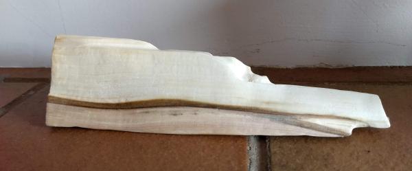 A simple landscape scene from a piece of wood