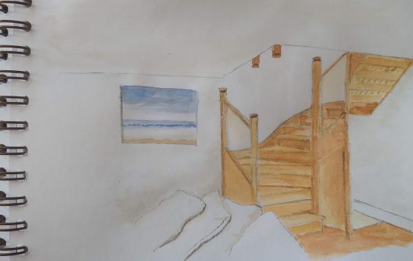 Stairs and painting